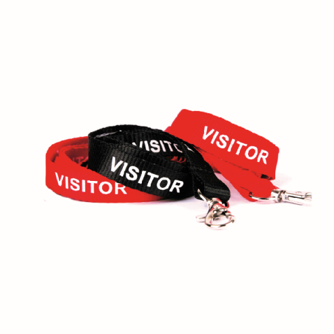 Printed Lanyards Stock Title Visitor in Perth, Australia